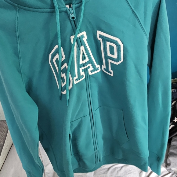 GAP Turquoise Hoodie with Logo - Picture 2 of 3
